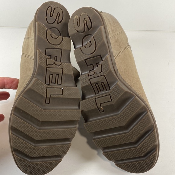 Sorel Joan of Arctic wedge II zip side booties tan leather - Picture 9 of 9